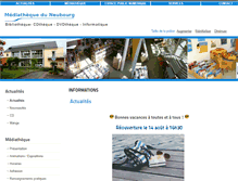 Tablet Screenshot of mediatheque-le-neubourg.fr